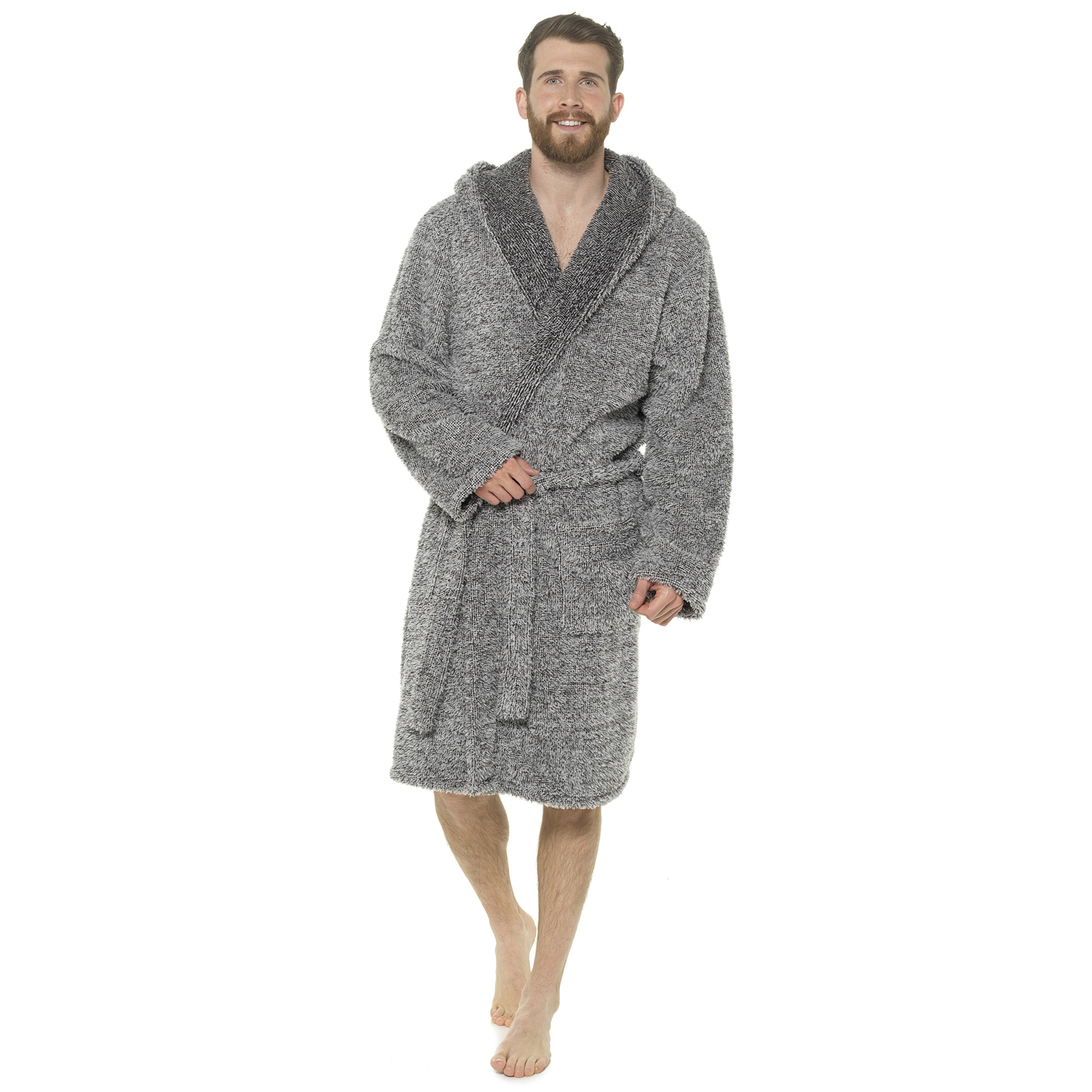 Men and Women Floor-length Hooded Night Gowns Extra Long Bathrobe Lounge  wear